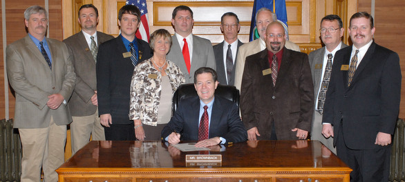 KAA Board of Directors with Governor Sam Brownback